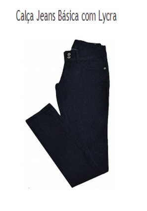 Calça Jeans Básica com Lycra