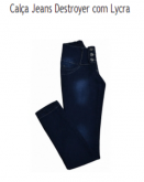 Calça Jeans Destroyer com Lycra - Demand